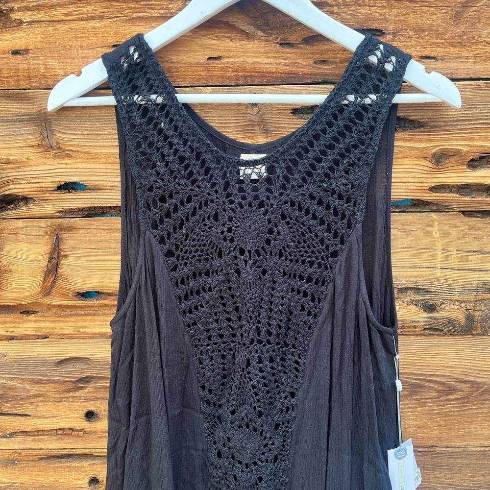 O’NEILL | NWT Black Crochet Sophie Sleeveless Coverup Dress XL